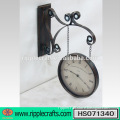 China Supplier Antique Metal Wall Hanging Clock, Clock for Home Decoration